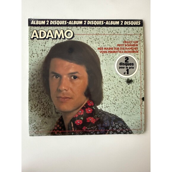 Salvatore Adamo 2 LP Mademoiselle Attendez 1982 Pathe Records Import France EX - Picture 1 of 11